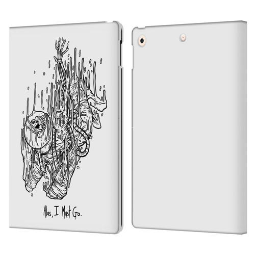Matt Bailey Art Alas I Must Go Leather Book Wallet Case Cover For Apple iPad 10.2 2019/2020/2021