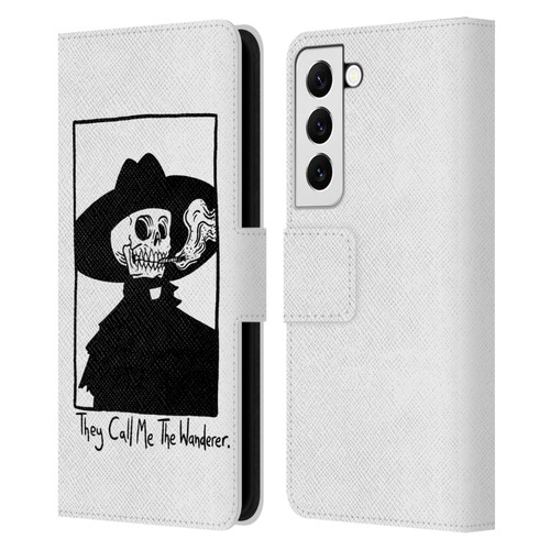 Matt Bailey Art They Call MeThe Wanderer Leather Book Wallet Case Cover For Samsung Galaxy S22 5G