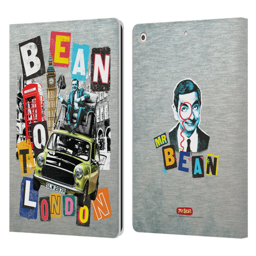 Mr. Bean Graphic Art Bean To London Leather Book Wallet Case Cover For Apple iPad 10.2 2019/2020/2021