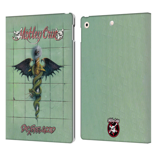 Motley Crue Albums Dr. Feelgood Leather Book Wallet Case Cover For Apple iPad 10.2 2019/2020/2021