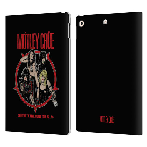 Motley Crue Tours SATD Leather Book Wallet Case Cover For Apple iPad 10.2 2019/2020/2021