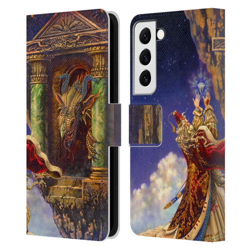 Myles Pinkney Mythical Dragon's Eye Leather Book Wallet Case Cover For Samsung Galaxy S22 5G