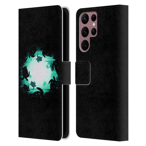 Alyn Spiller Animal Art Turtles Leather Book Wallet Case Cover For Samsung Galaxy S22 Ultra 5G