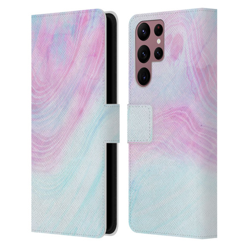 Alyn Spiller Marble Pastel Leather Book Wallet Case Cover For Samsung Galaxy S22 Ultra 5G