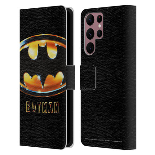 Batman (1989) Key Art Poster Leather Book Wallet Case Cover For Samsung Galaxy S22 Ultra 5G