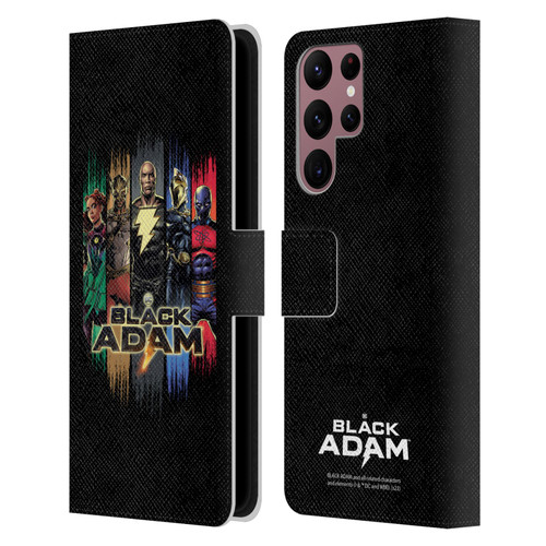 Black Adam Graphics Group Leather Book Wallet Case Cover For Samsung Galaxy S22 Ultra 5G