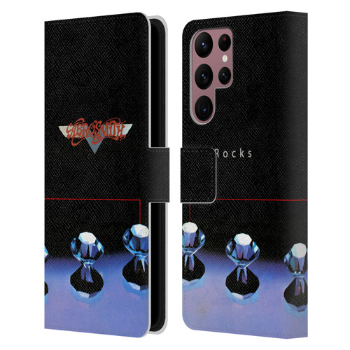 Aerosmith Classics Rocks Leather Book Wallet Case Cover For Samsung Galaxy S22 Ultra 5G