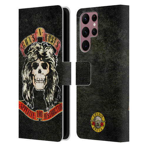 Guns N' Roses Vintage Adler Leather Book Wallet Case Cover For Samsung Galaxy S22 Ultra 5G