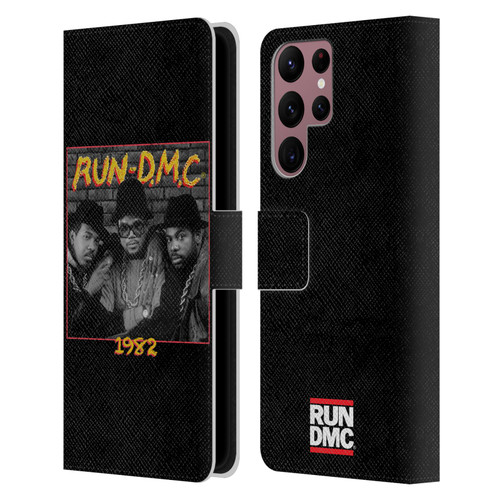 Run-D.M.C. Key Art Photo 1982 Leather Book Wallet Case Cover For Samsung Galaxy S22 Ultra 5G