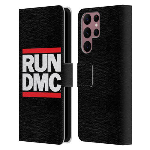Run-D.M.C. Key Art Logo Leather Book Wallet Case Cover For Samsung Galaxy S22 Ultra 5G