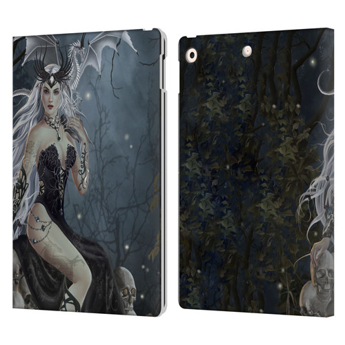 Nene Thomas Gothic Mad Queen Of Skulls Dragon Leather Book Wallet Case Cover For Apple iPad 10.2 2019/2020/2021