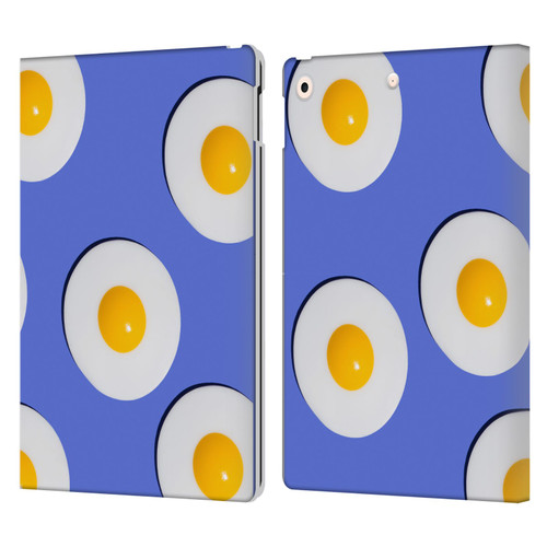 Pepino De Mar Patterns 2 Egg Leather Book Wallet Case Cover For Apple iPad 10.2 2019/2020/2021