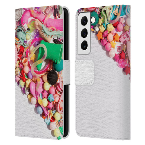 Pepino De Mar Patterns 2 Toy Leather Book Wallet Case Cover For Samsung Galaxy S22 5G