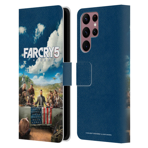 Far Cry 5 Key Art And Logo Main Leather Book Wallet Case Cover For Samsung Galaxy S22 Ultra 5G