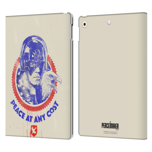 Peacemaker: Television Series Graphics Christopher Smith & Eagly Leather Book Wallet Case Cover For Apple iPad 10.2 2019/2020/2021