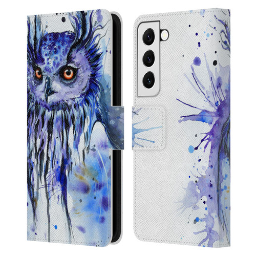 Pixie Cold Animals Secrets Leather Book Wallet Case Cover For Samsung Galaxy S22 5G
