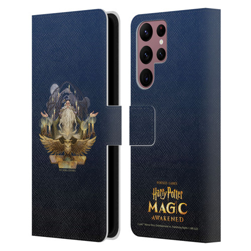 Harry Potter: Magic Awakened Characters Dumbledore Leather Book Wallet Case Cover For Samsung Galaxy S22 Ultra 5G