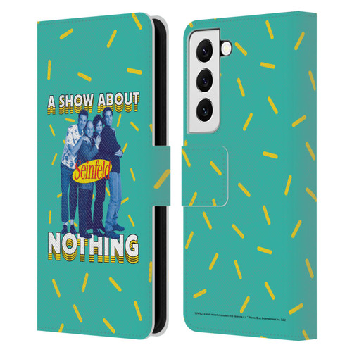 Seinfeld Graphics A Show About Nothing Leather Book Wallet Case Cover For Samsung Galaxy S22 5G