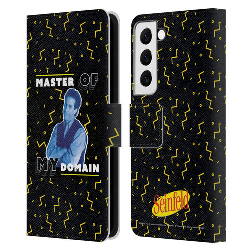 Seinfeld Graphics Master Of My Domain Leather Book Wallet Case Cover For Samsung Galaxy S22 5G