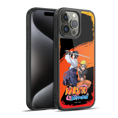 Naruto Shippuden Key Art Naruto And Sasuke Gel Armour Case For Apple iPhone 15 Pro Max