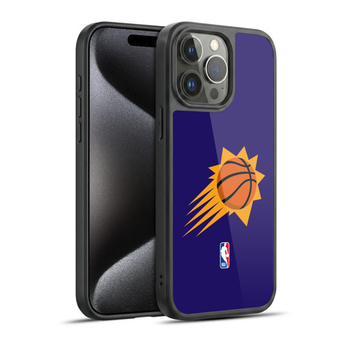 NBA Phoenix Suns Logo Purple Gel Armour Case For Apple iPhone 15 Pro Max