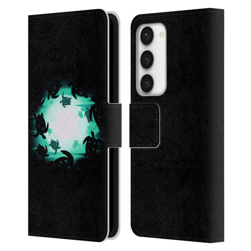 Alyn Spiller Animal Art Turtles Leather Book Wallet Case Cover For Samsung Galaxy S23 5G