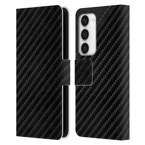 Alyn Spiller Carbon Fiber Leather Leather Book Wallet Case Cover For Samsung Galaxy S23 5G