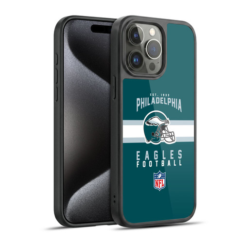 NFL Philadelphia Eagles Graphics Helmet Typography Gel Armour Case For Apple iPhone 15 Pro Max