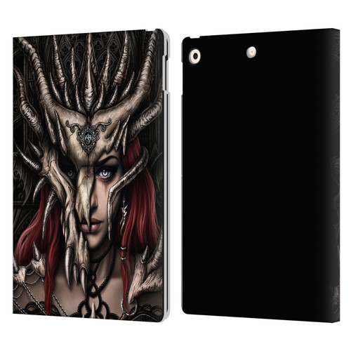 Sarah Richter Gothic Warrior Girl Leather Book Wallet Case Cover For Apple iPad 10.2 2019/2020/2021