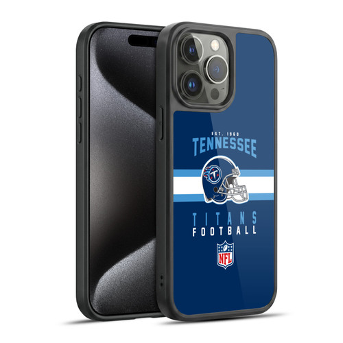 NFL Tennessee Titans Graphics Helmet Typography Gel Armour Case For Apple iPhone 15 Pro Max