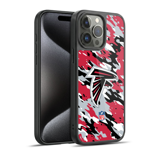 NFL Atlanta Falcons Logo Camou Gel Armour Case For Apple iPhone 15 Pro Max
