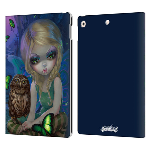 Strangeling Fairy Art Summer with Owl Leather Book Wallet Case Cover For Apple iPad 10.2 2019/2020/2021