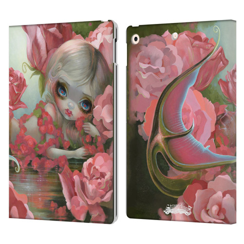 Strangeling Mermaid Roses Leather Book Wallet Case Cover For Apple iPad 10.2 2019/2020/2021