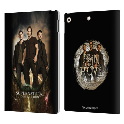 Supernatural Key Art Sam, Dean & Castiel 2 Leather Book Wallet Case Cover For Apple iPad 10.2 2019/2020/2021