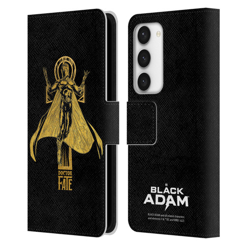 Black Adam Graphics Doctor Fate Leather Book Wallet Case Cover For Samsung Galaxy S23 5G