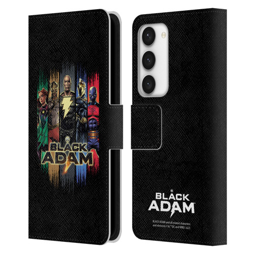 Black Adam Graphics Group Leather Book Wallet Case Cover For Samsung Galaxy S23 5G