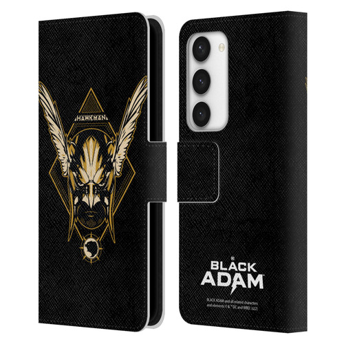 Black Adam Graphics Hawkman Leather Book Wallet Case Cover For Samsung Galaxy S23 5G