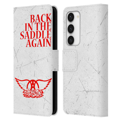Aerosmith Classics Back In The Saddle Again Leather Book Wallet Case Cover For Samsung Galaxy S23 5G