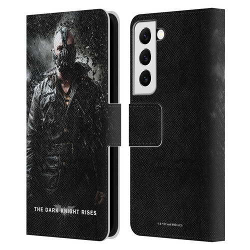 The Dark Knight Rises Key Art Bane Rain Poster Leather Book Wallet Case Cover For Samsung Galaxy S22 5G
