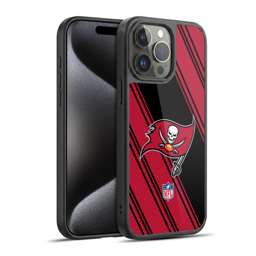 NFL Tampa Bay Buccaneers Artwork Stripes Gel Armour Case For Apple iPhone 15 Pro Max