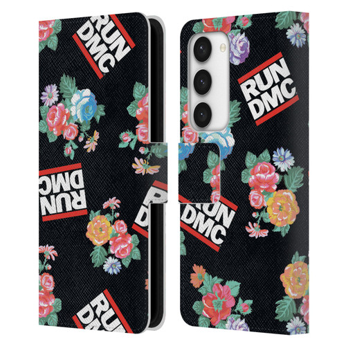Run-D.M.C. Key Art Pattern Leather Book Wallet Case Cover For Samsung Galaxy S23 5G