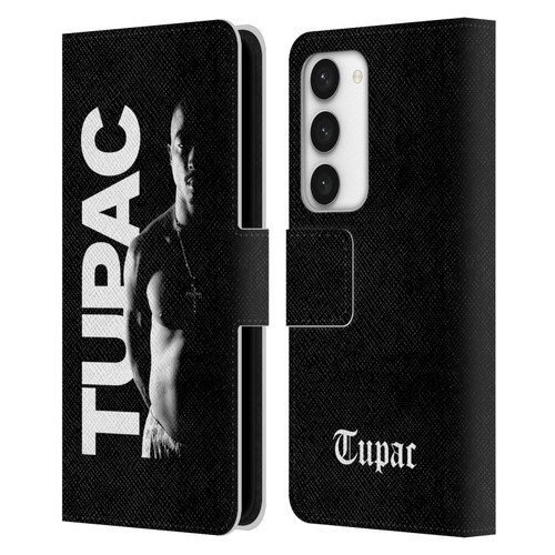Tupac Shakur Key Art Black And White Leather Book Wallet Case Cover For Samsung Galaxy S23 5G