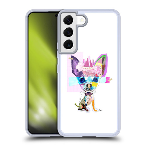 Michel Keck Animal Collage Chihuahua Soft Gel Case for Samsung Galaxy S22 5G
