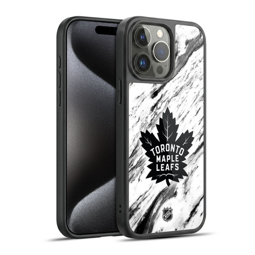 NHL Toronto Maple Leafs Marble Gel Armour Case For Apple iPhone 15 Pro Max
