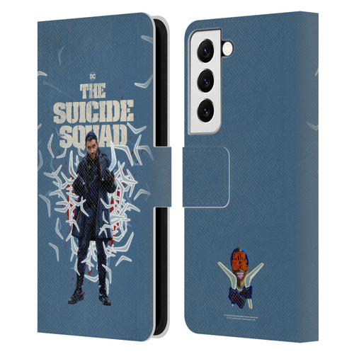 The Suicide Squad 2021 Character Poster Captain Boomerang Leather Book Wallet Case Cover For Samsung Galaxy S22 5G