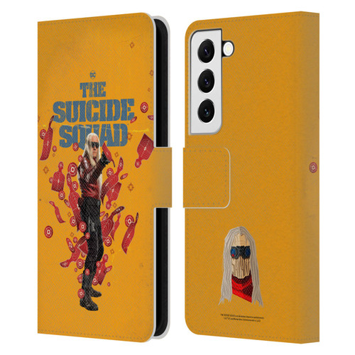 The Suicide Squad 2021 Character Poster Savant Leather Book Wallet Case Cover For Samsung Galaxy S22 5G