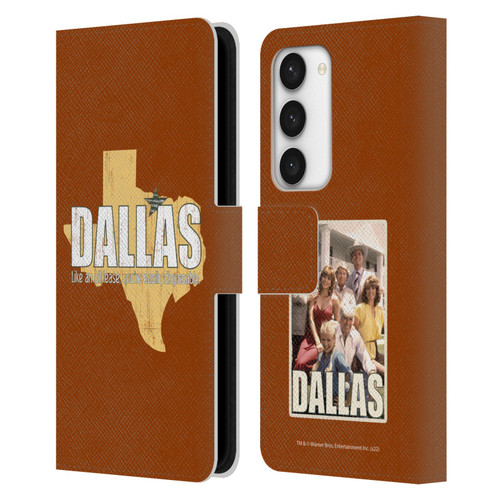 Dallas: Television Series Graphics Quote Leather Book Wallet Case Cover For Samsung Galaxy S23 5G