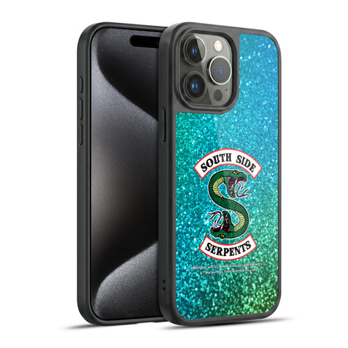 Riverdale South Side Serpents Glitter Print Logo Gel Armour Case For Apple iPhone 15 Pro Max