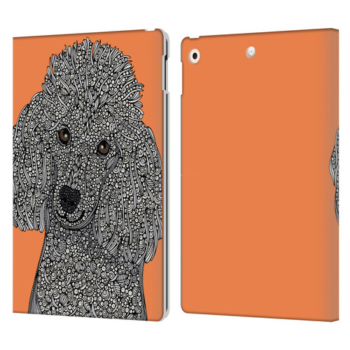 Valentina Dogs Poodle Leather Book Wallet Case Cover For Apple iPad 10.2 2019/2020/2021