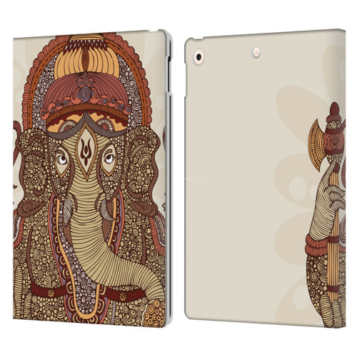Valentina Symbols Illustration Ganesha Leather Book Wallet Case Cover For Apple iPad 10.2 2019/2020/2021